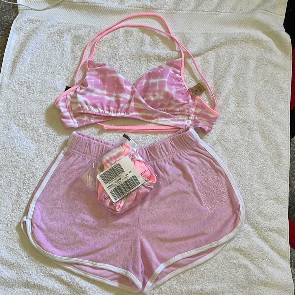 PINK 🐕 Shorts & Bikini Bundle